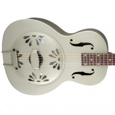 Gretsch G9201 Honey Dipper™ Round-Neck, Brass Body Biscuit Cone Resonator Guitar, Shed Roof Finish